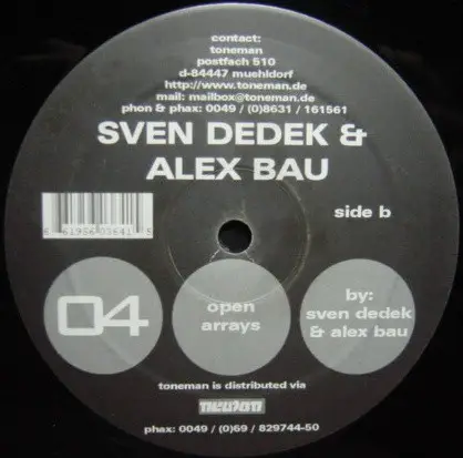 Sven Dedek & Alex Bau - Open Arrays