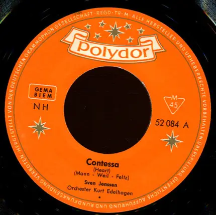 Sven Jenssen - Contessa / Jetzt Kommen Die Netten Jahre