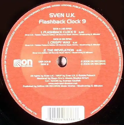 Sven U.K. - Flashback Clock 9
