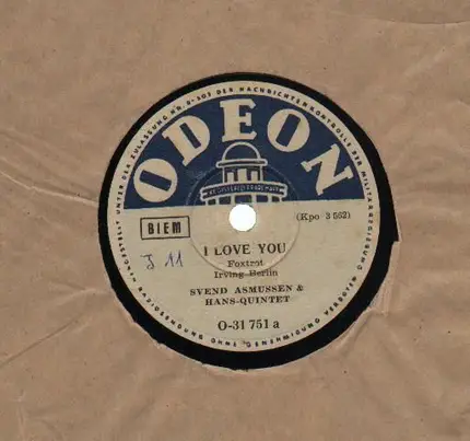 Svend Asmussen & Hans Quintet - I Love You/ Alexander's Ragtime Band