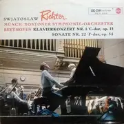 LP - Beethoven/ Sviatoslav Richter , Charles Münch , Boston Symphony Orchestra - Klavierkonzert Nr. 1 / C-dur, Op. 15 * Sonate Nr. 22 / F-dur, Op. 54
