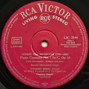 LP - Beethoven/ Sviatoslav Richter , Charles Münch , Boston Symphony Orchestra - Klavierkonzert Nr. 1 / C-dur, Op. 15 * Sonate Nr. 22 / F-dur, Op. 54