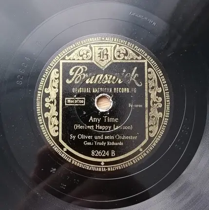 Sy Oliver And His Orchestra - The Blacksmith Blues / Any Time