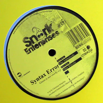Syntax Error - Green Is Not Snorky E.p.