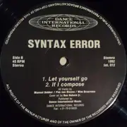 12inch Vinyl Single - Syntax Error - Sequence Rape