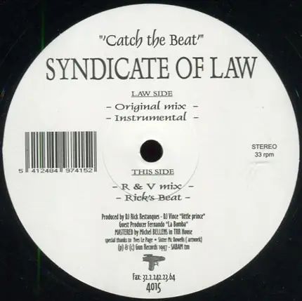 Syndicate Of Law - Catch The Beat
