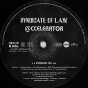 12inch Vinyl Single - Syndicate Of Law - @ccelerator