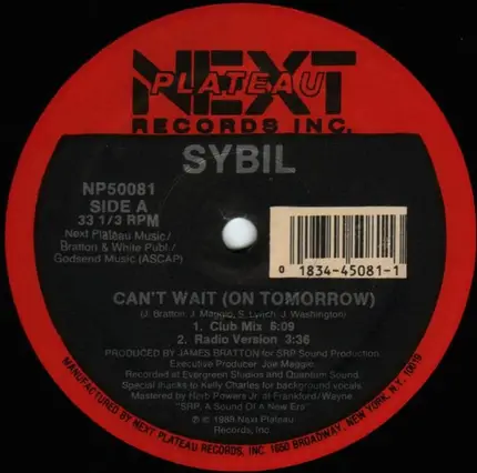 Sybil - Can't Wait (On Tomorrow)