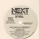 12'' - Sybil - Can't Wait (On Tomorrow) - Promo