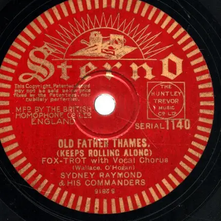 Sydney Raymond And His Commanders - Old Father Thames / Butterflies In The Rain
