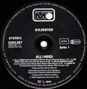 LP - Sylvester - All I Need