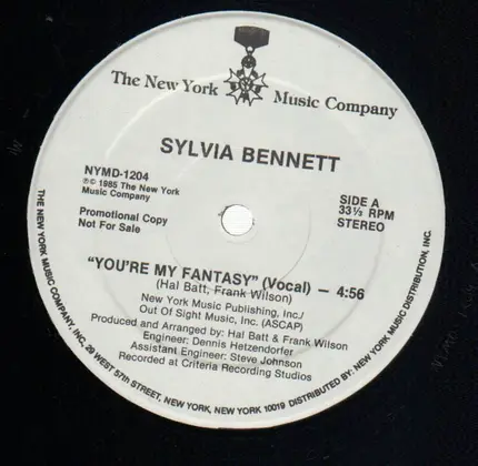 Sylvia Bennett - You're My Fantasy