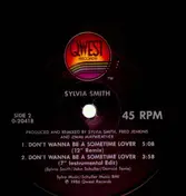 Sylvia Smith - Don't Wanna Be A Sometime Lover