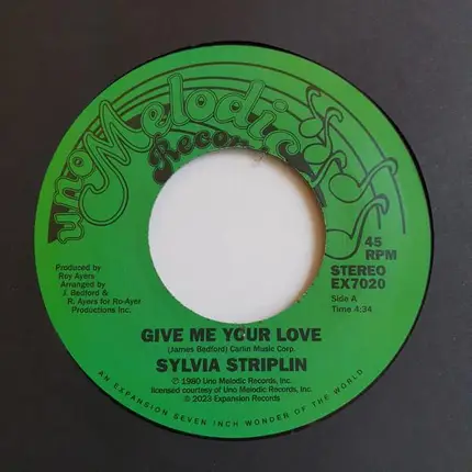 Sylvia Striplin - Give Me Your Love
