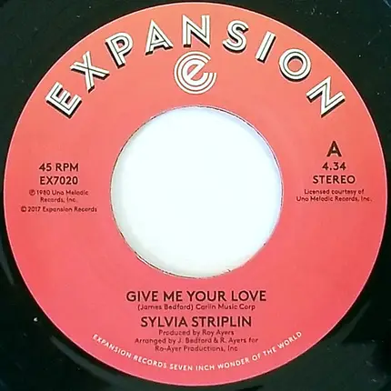 Sylvia Striplin - Give Me Your Love / You Can't Turn Me Away