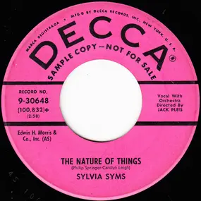 Sylvia Syms - The Nature Of Things / The Night They Invented Champagne
