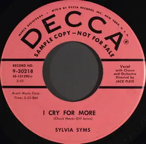 Sylvia Syms - I Cry For More