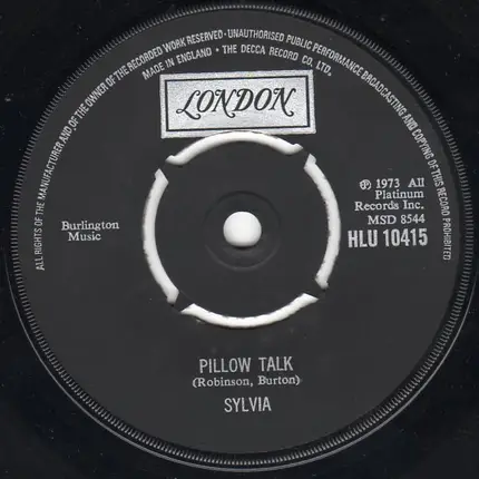 Sylvia Robinson - Pillow Talk