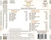 CD - Sylvius Leopold Weiss , Robert Barto - Sonatas For Lute, Volume 1