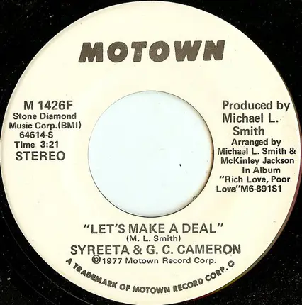 Syreeta & G.C. Cameron - Let's Make A Deal