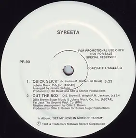 Syreeta - Quick Slick