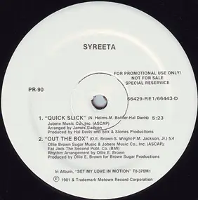 Syreeta - Quick Slick / Out The Box