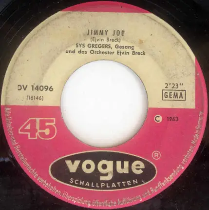 Sys Gregers - Who Are You Gonna Love This Winter Mr. Sweetheart? / Jimmy Joe