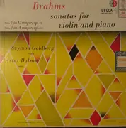LP - Brahms - Sonatas For Violin And Piano - Mono