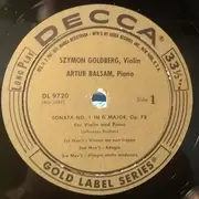 LP - Brahms - Sonatas For Violin And Piano - Mono